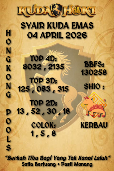 kudahoki88's tweet photo. KUDAHOKI | SYAIR HONGKONG POOLS 04 APRIL 2026 | SYAIR KUDA EMAS
#kudahoki #syairkudaemas #syairhk #syairhongkong #syairhongkongpools #prediksihk #prediksihongkong #prediksihongkongpools #hk #hongkong #hongkongpools https://t.co/Ye1j3f6g1H