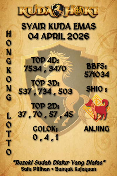 kudahoki88's tweet photo. KUDAHOKI | SYAIR HONGKONG LOTTO 04 APRIL 2026 | SYAIR KUDA EMAS
#kudahoki #syairkudaemas #syairhk #syairhongkong #syairhongkonglotto #prediksihk #prediksihongkong #prediksihongkonglotto #hk #hongkong #hongkonglotto https://t.co/LR56yDIPpf