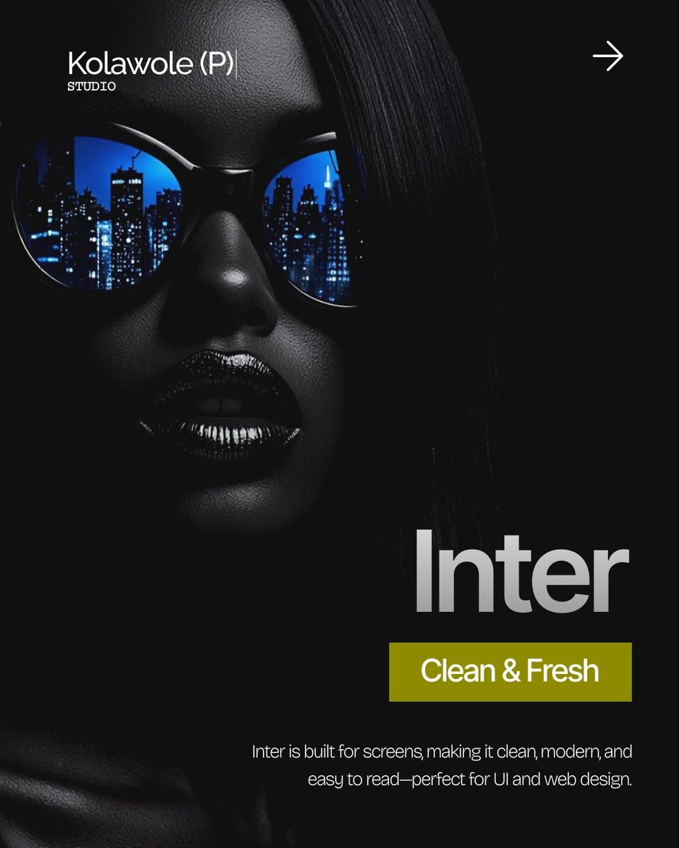 Kolawole_P_miji's tweet image. Typography can make or break your design.
These fonts? They do the job right.
Save this for your next project.

#typography #fontdesign #fonts #fontinspo #typeinspiration #typographydesign