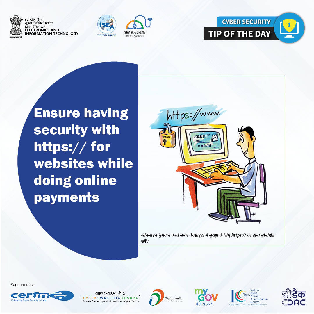 InfoSecAwa's tweet image. #TipOfTheDay
No https, no trust! Avoid entering sensitive details on websites that are not secure.

#CyberHygiene #SafeBrowsing #StayAlert #DataProtection #DigitalSecurity #BeAware