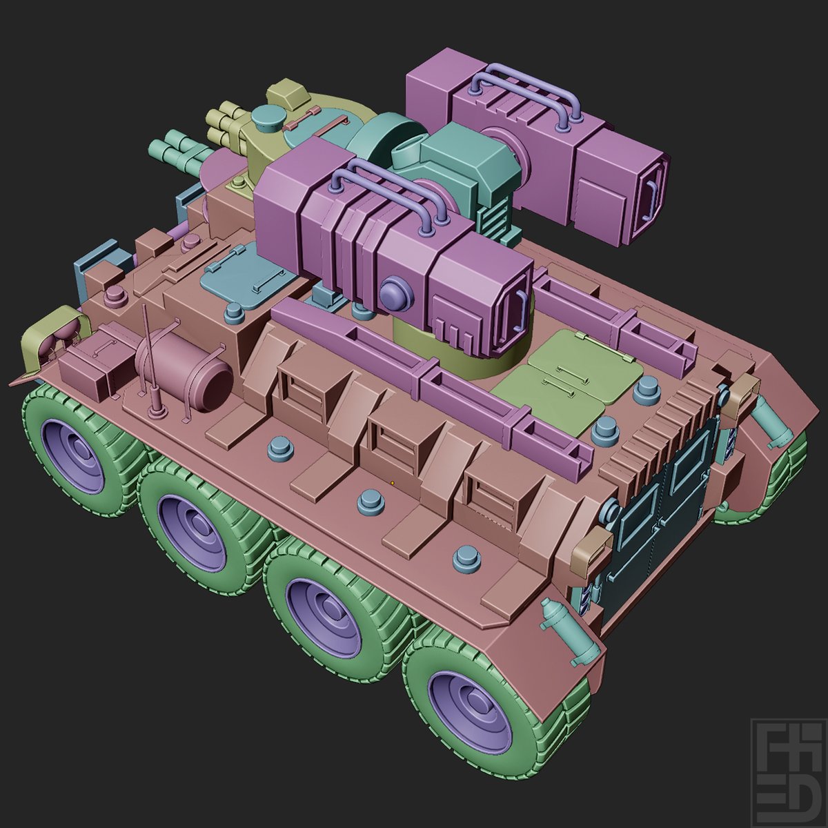 fhstut's tweet photo. APC 3d Model
• Blender • PS
work in progress
#3d #model #modeling #turbosquide #modelselling #hardsurface #design #military #defance
#weapon #cgt #blender #b3d #fh3d #fh3d2026 #apc
♦design reference from internet♦ https://t.co/HnjH1YLRa5