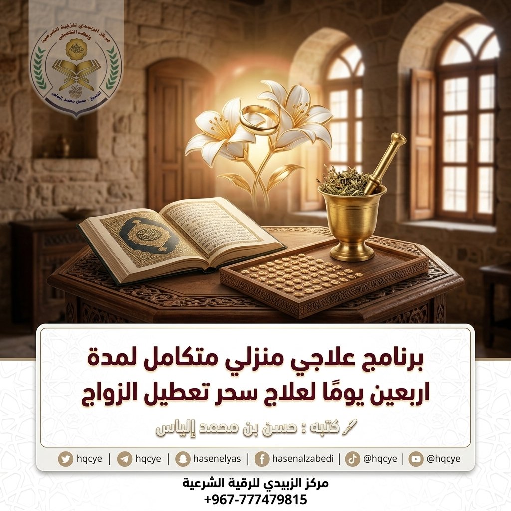 الراقي الشرعي : حسن بن محمد إلياس tweet media