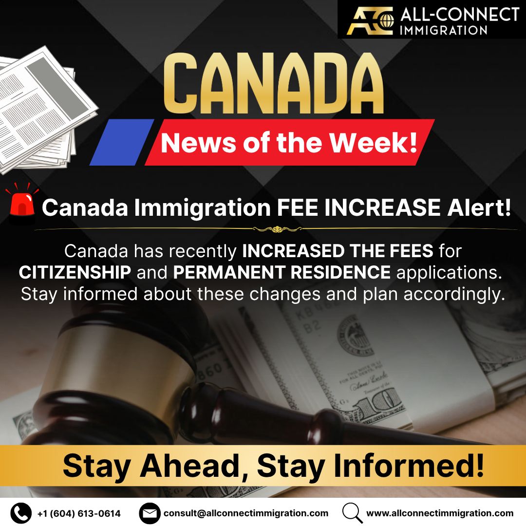BadwalBalwant's tweet image. 🚨FEE INCREASE Alert! 🚨 

Recent fee increases for CITIZENSHIP and PERMANENT RESIDENCE applications. 📈

Stay informed and plan ahead! 

#CanadaImmigration #FeeIncrease #ImmigrationUpdates #StayInformed #PlanAhead #CanadaNews