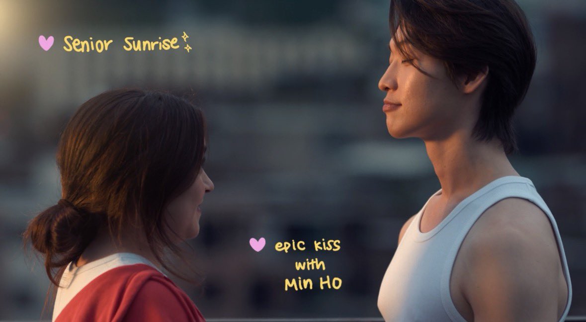 monebnks's tweet photo. kitty telling minho she’s upset about not getting to do senior sunrise, dreaming of another “cinematic kiss,” and wanting to be something with minho and the next morning he checks all 3 off her list. u could never make me hate him🥲 https://t.co/UgbCwKe3kZ