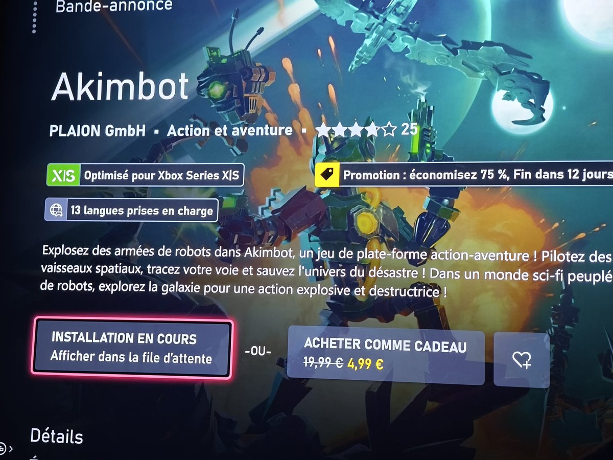 Darkstorm33's tweet photo. Encore un jeu sans débourser 1 centime grâce aux points rewards #Akimbot un Ratchet and Clank like en promotion que j'ai eu pour 4,99€ au lieu de 19,99€ j'avais 5€ grâce à mes points.
👀⬇️ https://t.co/6ZINVY8xWj