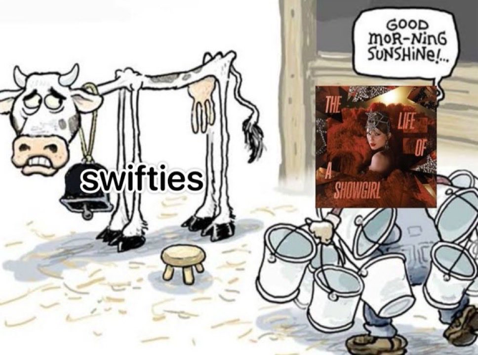 E adiantou o que trazer o Max Martin de volta pra fazer música sobre o pau do Travis Kelce? Pra fazer uma Cancelled? Uma Eldest Daughter? Uma Actually Romantic?

O lirismo dela no Showgirl é o pior da carreira. Metáforas pobres, usando bordão de internet. Parem de forçar.