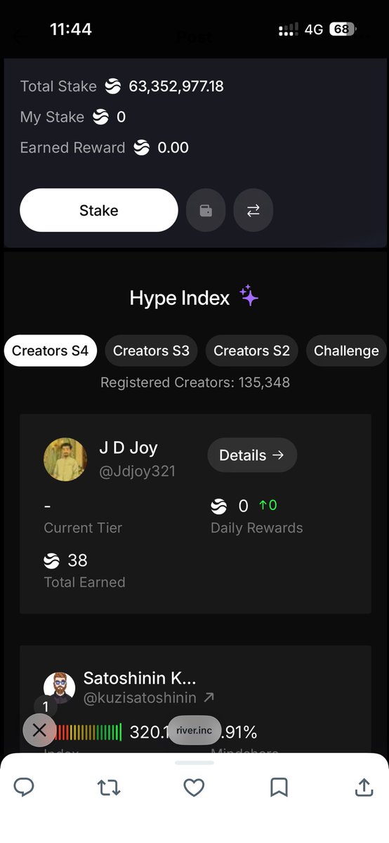 Jdjoy321's tweet photo. It’s been 2–3 days and my points are not increasing 😕 Stuck at the same level with zero daily rewards.
Am I missing something or is the system slow right now?
@River4fun @RiverdotInc please check this 🙏 Still grinding and staying consistent 💪 #River4fun #Griver https://t.co/iiQPSVrmJG