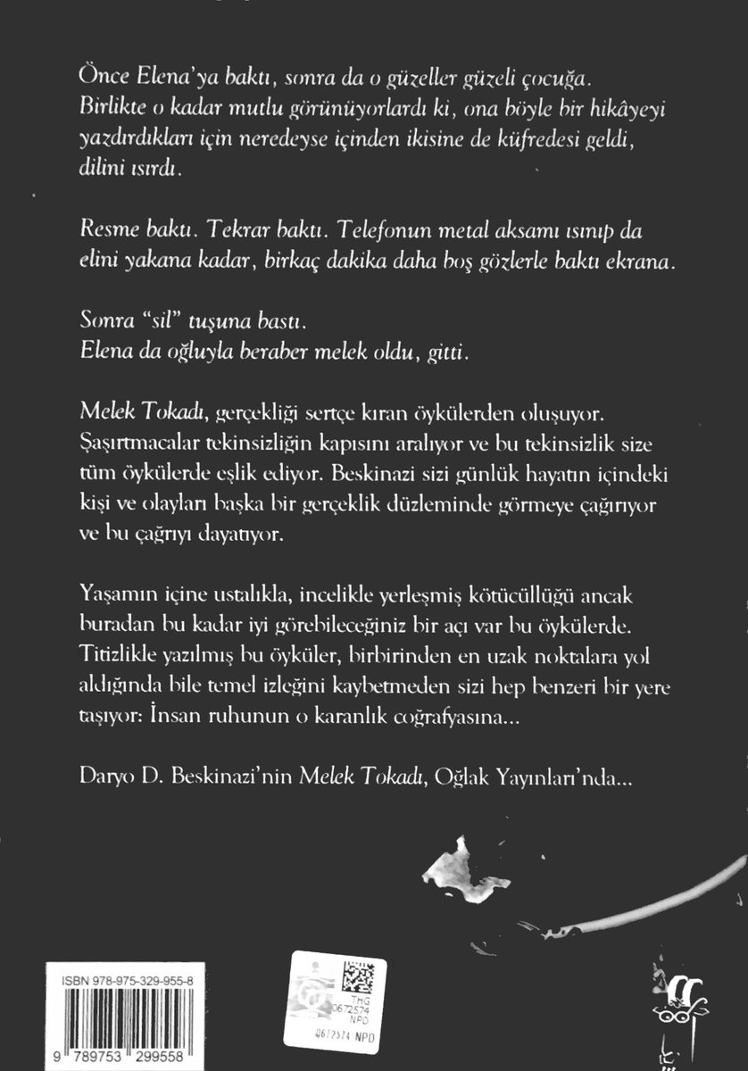 Mmusten's tweet image. 👍📖 #haftasonu #kitapönerisi 
@DBeskinazi 'nin bu kitabı 2019'da basılmış.
Çoğunluğu güncel İstanbul öyküleri.
Elime aldığımda "sıkılırım" önyargısıyla başladım okumaya.
Bazen nedensiz öyle olur.
Nasıl da yanılmışım.
Acayip sürükleyici.
Kısa süreliğine #leman 'da köşe yazarlığı