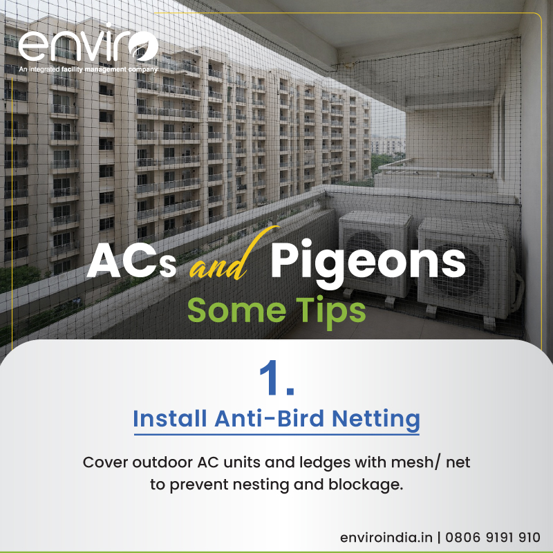 enviro_india's tweet image. Air Conditioners and Pigeons: Steps to Safeguard your Family.

#HomeMaintenance #ACCare #MaintenanceTips 
#AC #Pigeon #AirConditioner #AirConditioning #PreventiveMaintenance #Technical #Residential #Society #Enviro #IntegratedFacilityManagementServices #IFMS #FacilityManagement