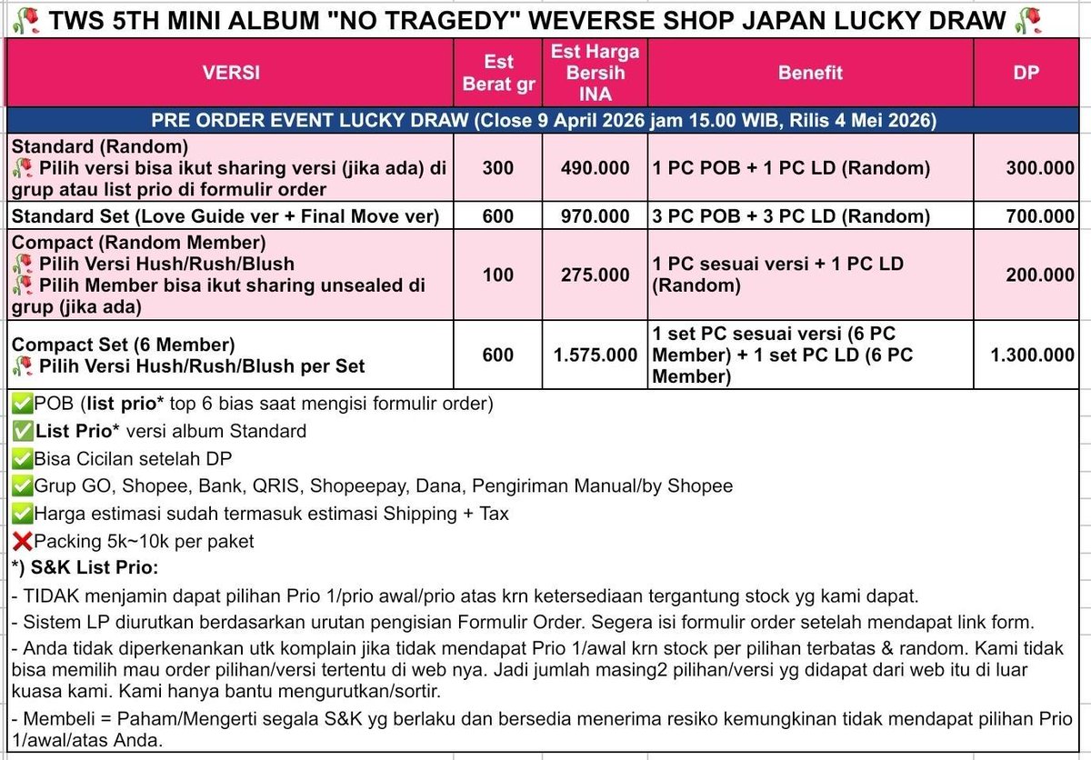 DP 50K PO ALBUM TWS NO TRAGEDY tweet media