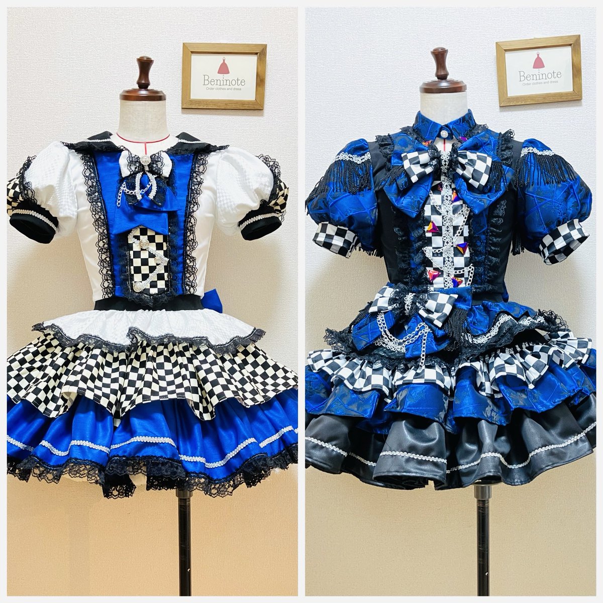 beninote's tweet photo. 海月うるるさん
NO♡AF 新メンバー加入おめでとう御座います。
衣装制作担当させていただきました。
ありがとうございます♪

うるるさんの拘りとNO♡AFさんのコンセプトをミックスしてデザイン企画させて頂きました♡

#アイドル衣装 
#衣装さん
#オーダーメイド https://t.co/GOxufDO2W7