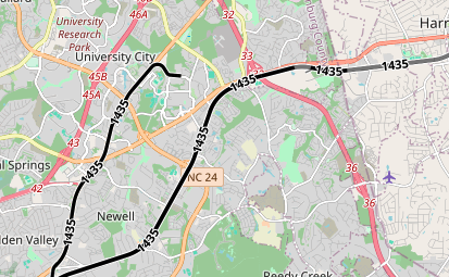 jaredsblank's tweet photo. We should just extend Charlotte's light rail to Raleigh, Asheville, Wilmington, Durham, Atlanta, etc

Same track guage so it should be simple enough. https://t.co/1QNmnVqXXV