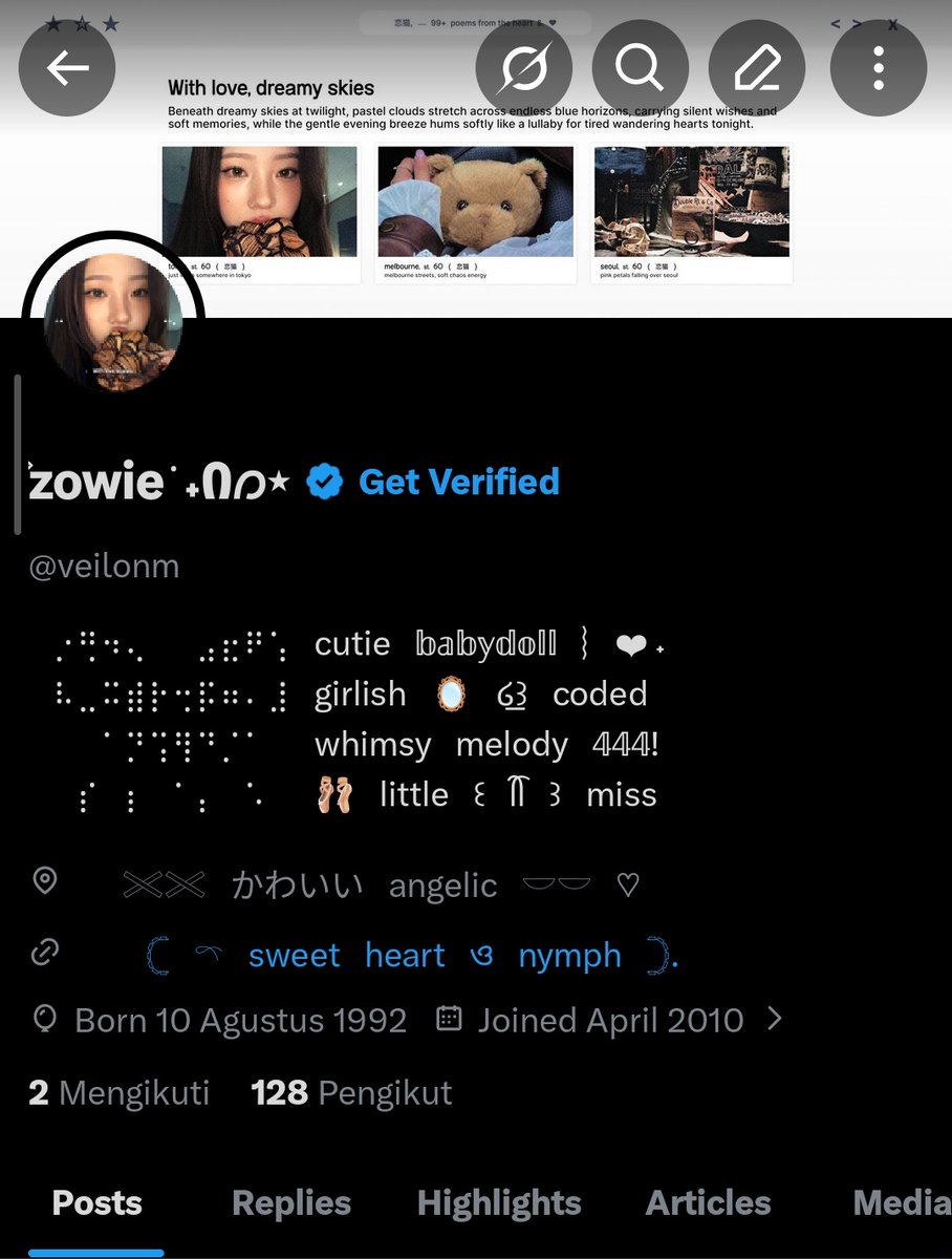 ݁ ˖Ი𐑼⋆ zowie ! tweet media