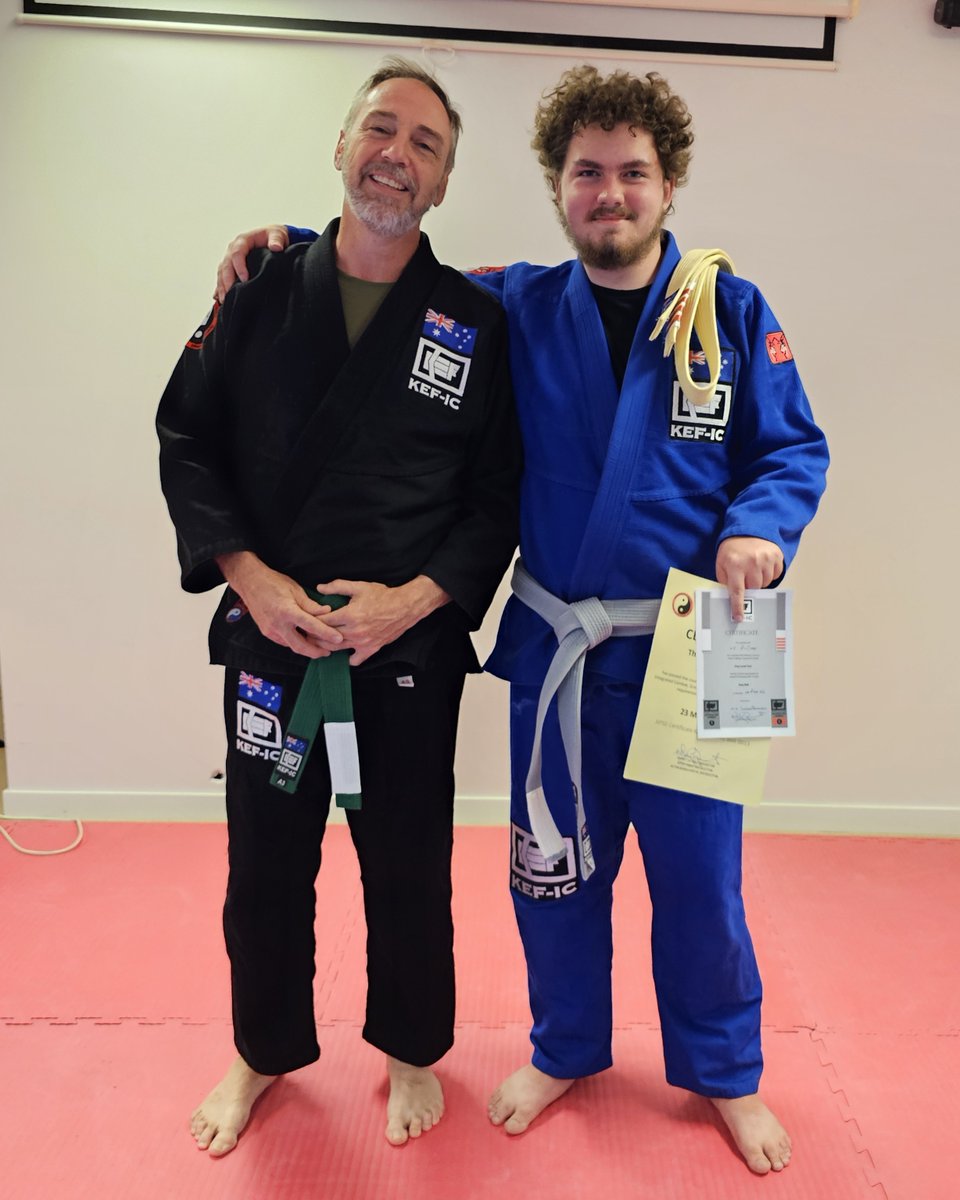 centenaryma's tweet photo. On 23 Mar 26, CJ earned his KEF-IC Grey belt. Congratulations CJ. You were impressive.
#MartialArts #selfdefence #combativeselfdefence #combativemindset #mountommaneyhub #centenarycommunityconnections #kefic #kineticfighting https://t.co/J1aDylBdTK