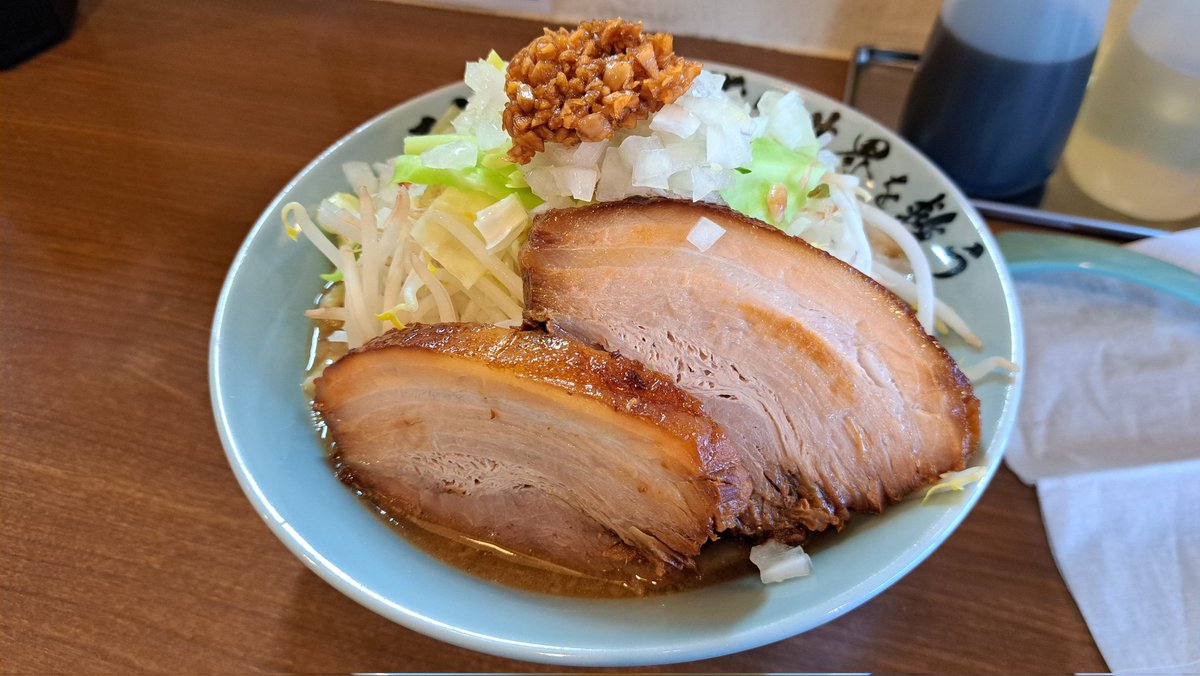 gons180KPP's tweet photo. 4月限定
哲二郎のふじ麺

何か懐かしい感じが…
今日も美味しくいただきました！
ご馳走様でした🙏

#哲二郎 #平田の哲二郎
#ふじ麺 https://t.co/tHjZH9Ra7p
