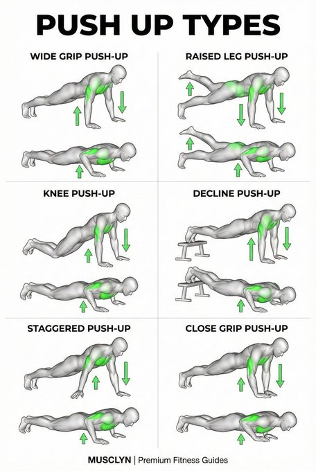 Types of Push Ups.