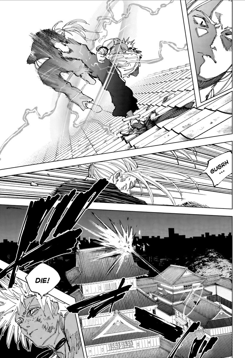shinaspace's tweet photo. #sakamotodays254 #sakamotodays #scanlation #spoilers
Please find the fan scanlation of the latest chapter 254 that already done by someone. I suggest everyone to wait for the official release when it becomes available tomorrow.
Also, I’ll double-check the official raws for dialogues between Gozu and Shishiba, even though the leaks were already provided in advance, so I can verify my readings and provide a clear analysis.
Link: https://t.co/VuHVFKeDzm
_____________
My heart still aches for Gozu to be honest and also he’s one of my favorites in AL Kamar but there’s a part of me telling me this is unacceptable and I refuse to believe it with my own eyes. Come on Gozu.. Don’t say something like that.. It’s never funny 😔
Defeating AL Kamar like this won’t let me stop admiring all of them including Kei.
My hate goes to former Order members. They should die instead. We only have confirmed deaths from 3 of their members: Hyo, Takamura, and Oki. Soon, it’s going to be Osaragi because of the poison already taking over her body system for over an hour without an antidote thanks to mother assassin. Even though she’s already dead and defeated, she still won. I want Shishiba to take his time only to find out that it’s too late to save his junior because of his fucking recklessness, because he’s waffling, wasting time defeating Gozu because his damn ego was insulted. I want more regret to paint over Shishiba’s face and die in it and that’s the price he’s going to pay.