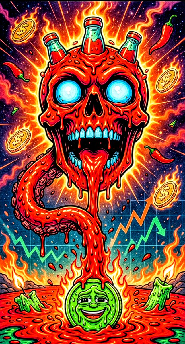 Calmoonpumfun's tweet photo. Only $SAUCE Can Save the Memecoin.

The market was brutal. Charts in freefall. Portfolio drying up.  Then $SAUCE entered the scene delivering the perfect spicy revival.

Contract Address:
FLAs124fwksCvvGVhabkUhBzFFX7KPVxpihCkWcppump

#SAUCE
@AIPARADOXLABS https://t.co/kz5TRumMDS