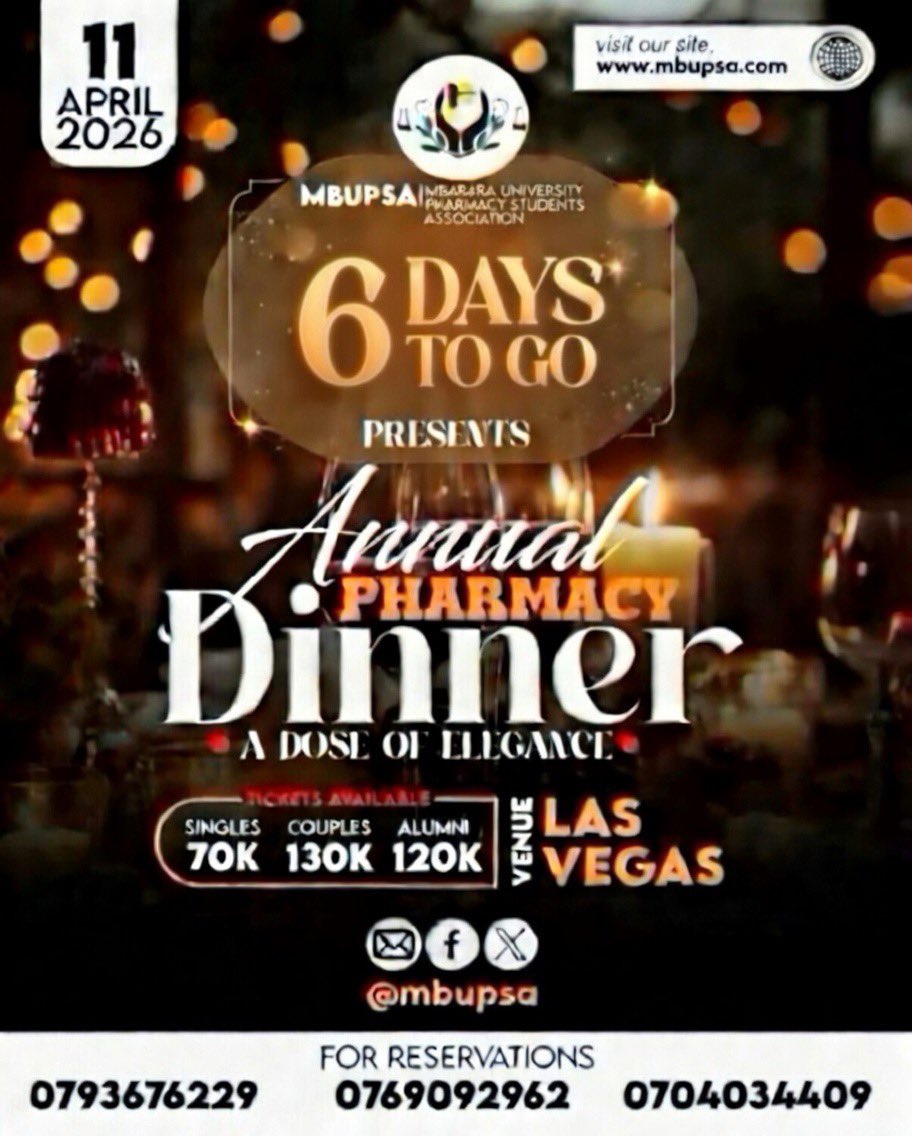 mbupsa's tweet photo. Only 6 days left until the night we’ve all been waiting for! ✨
MBUPSA presents the Annual Pharmacy Dinner – A Dose of Elegance at Las Vegas.
See you there… dress sharp, bring your best vibes! 💊🍸 https://t.co/SwKKkKovgO