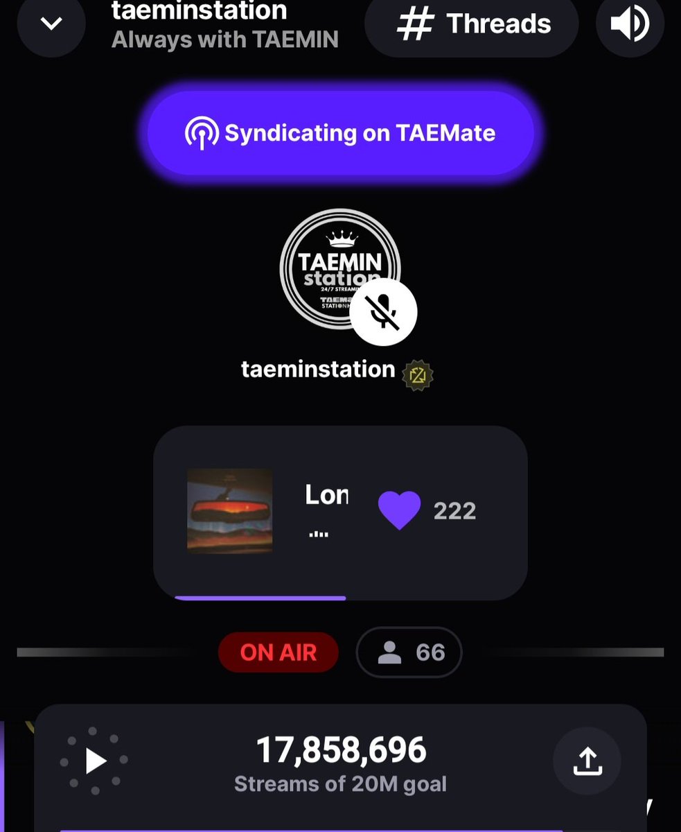 If you have Spotify Premium or AppleMusic, download STATIONHEAD and join us to stream #TAEMIN #태민 together.
💻stationhead.com/c/taemate 
📱Mobile: Search TAEMate and join........WHAT'S KEEPING YOU, King Taemin NEEDS US , HIS FLUFFY TAEMates !!! 💓💞💞💖💗