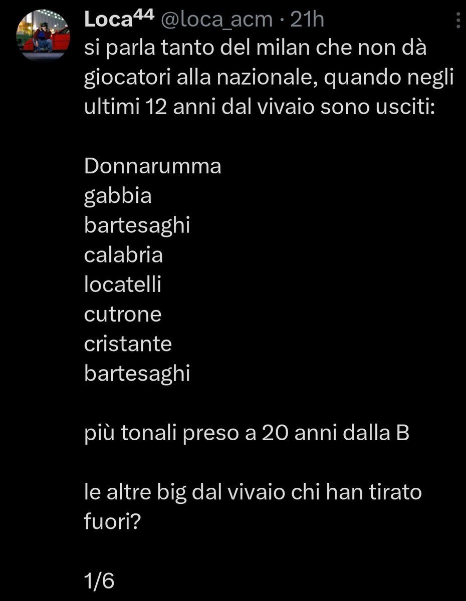 Non so chi sia, ma lo ripubblico siccome ha avuto poi la dignità di eliminarlo... Numero uno questo