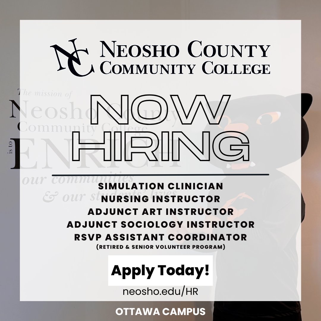 NCCC's tweet photo. We’re hiring at NCCC – Ottawa Campus! Multiple positions now open including Simulation Clinician, Nursing Instructor &amp; more.

Apply today: https://t.co/8w8ROOGqiW

#ShoKnowsSuccess #NowHiring #NCCC https://t.co/9Idn5JjmG7