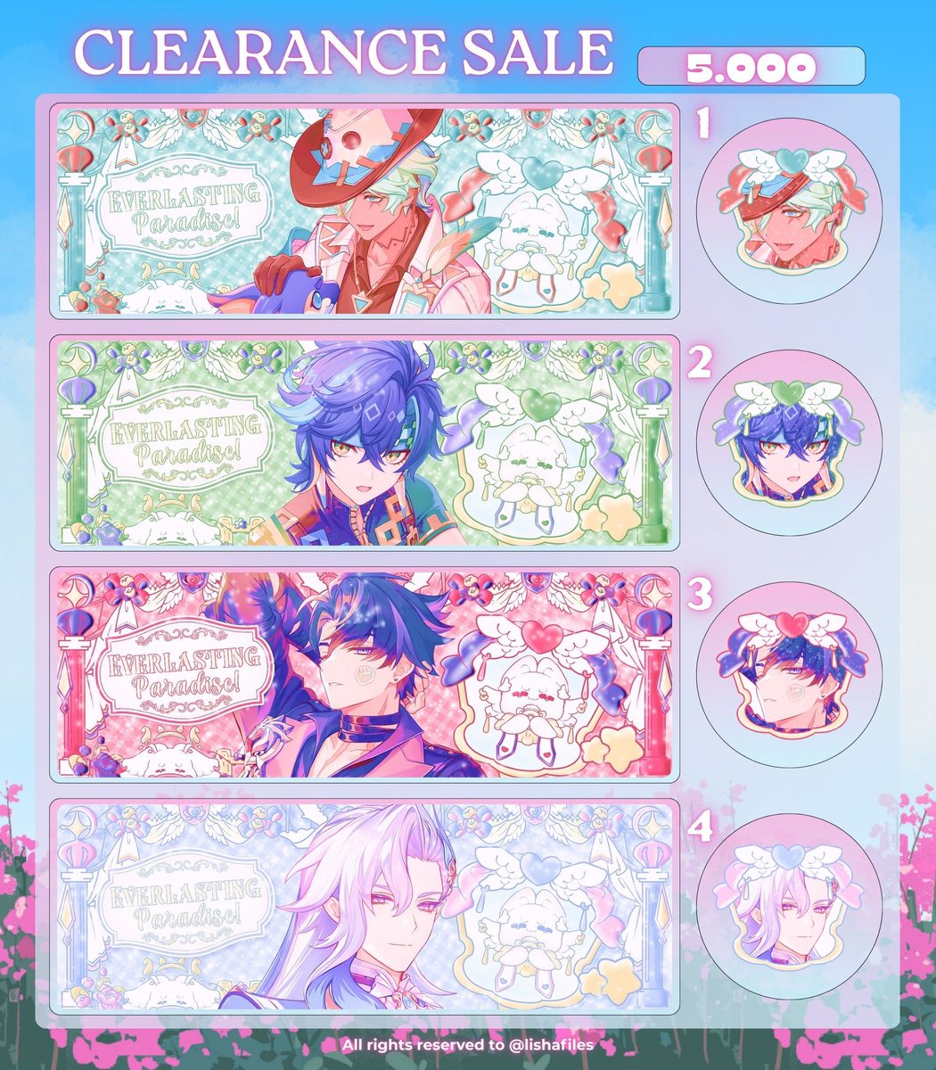 lishafiles's tweet photo. Any interaction are appreciated! Thank you <3

🪷 [CLEARANCE SALE]

Halo-halo! Dalam rangka 4.4 Di sini lisha punya 12 layout cs yang bisa kalian take mulai sekarang melalui dm ya 🥺🩷 price only 5k/ea and avail qris! Yuk jajan <3

t. #zonauang #zonajajan️️ https://t.co/kF4z6qfQCM