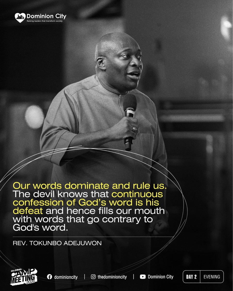 dcikeja's tweet photo. Rev. Tokunbo Adejuwon on “The God kind of Faith and how it works”.

#globalcampmeeting2026 https://t.co/PW43sQlNLf