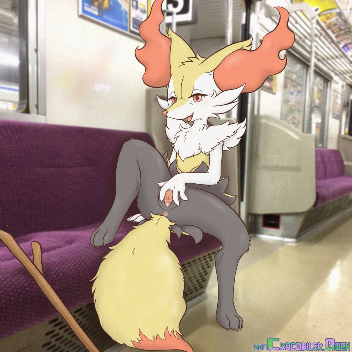 She knows you been staring.. so how about showing off The goods directly 

(🎨 crocodiler owen)