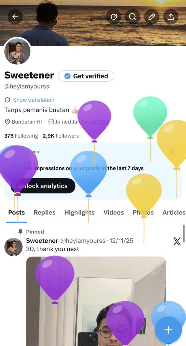 Sweetener tweet media