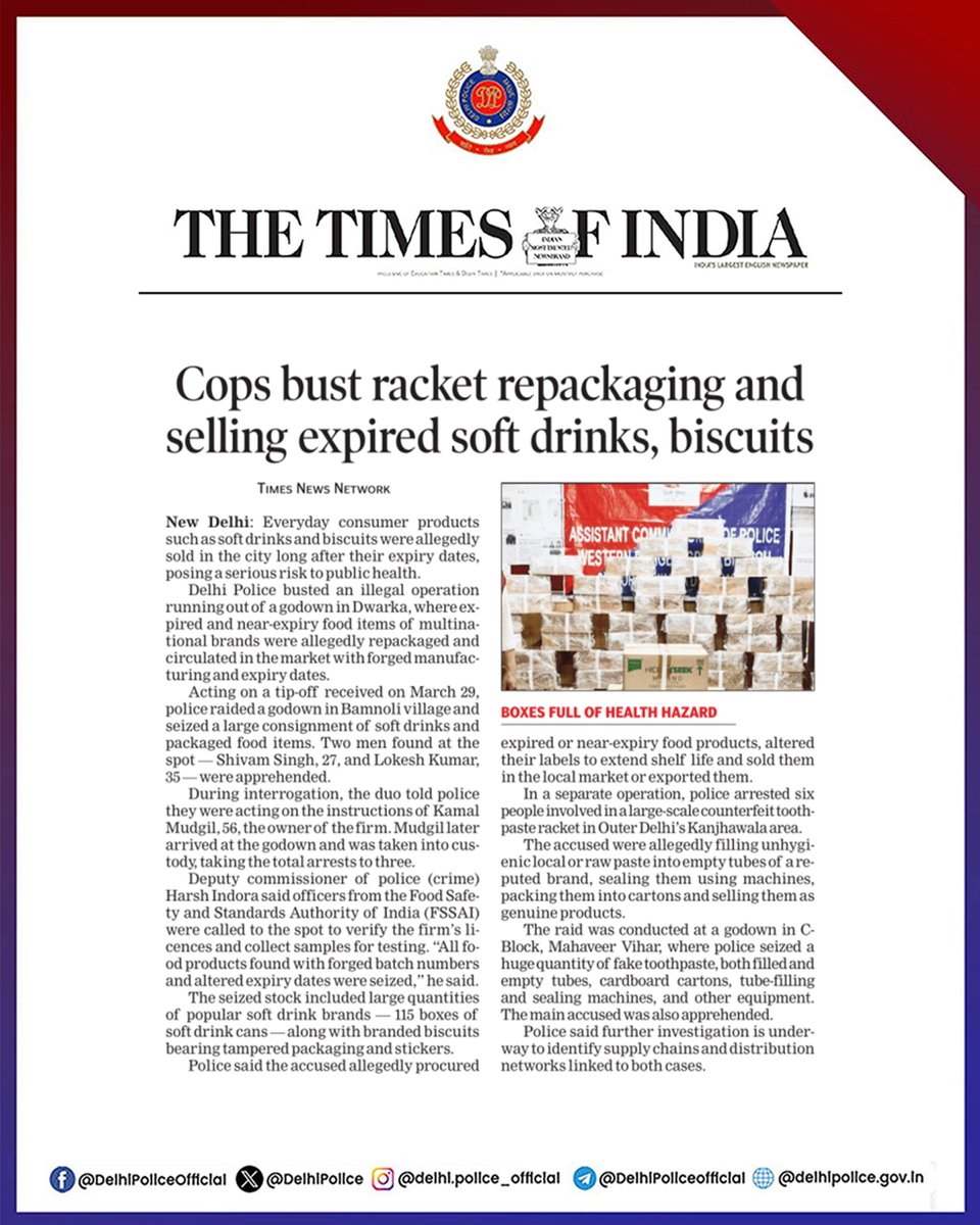 Delhi Police tweet media