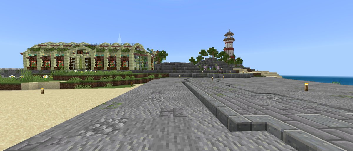 Charunons2's tweet image. ブルーム港⚓️
久しぶりにマイクラすると
酔ってしまうのはちゃるだけ…？

wip
黙々と地面づくり

#BE街サバ #minecraft #マイクラ