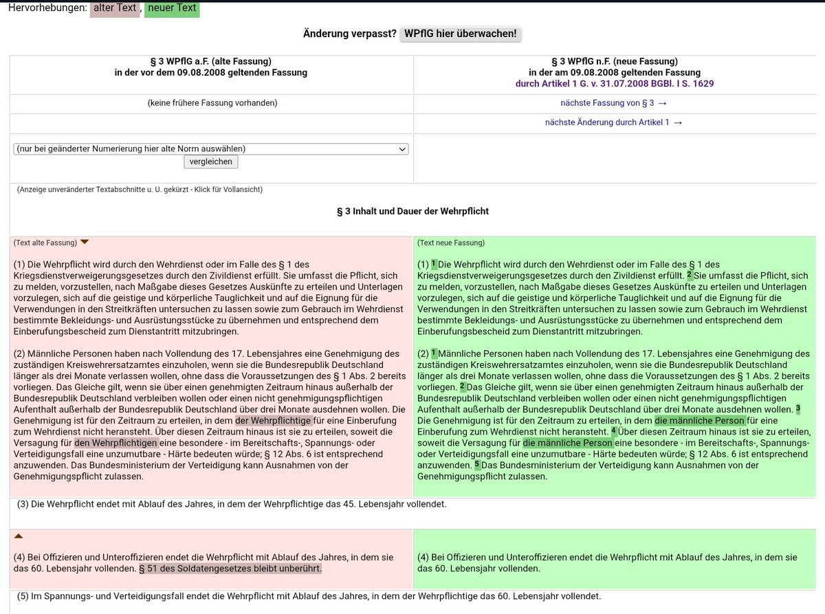 SchLauBaeLin's tweet photo. @grok @skull3676 @marcfriedrich @grok und warum gibt es auf https://t.co/Tts5bw7hQT Änderungen des gleichlautenden §3 aus dem Jahr 2008? https://t.co/j3PTTByISh
