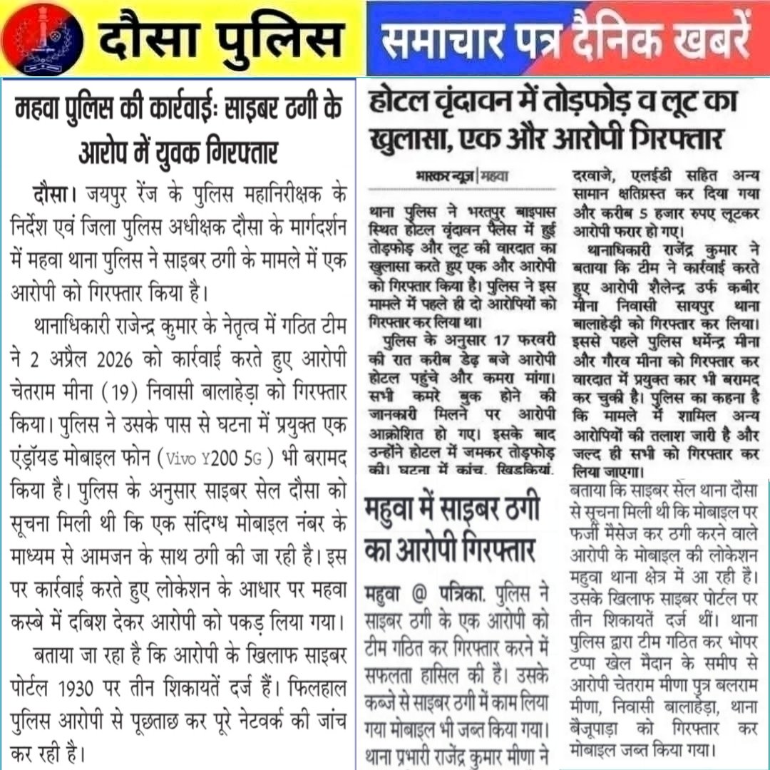 Dausa Police tweet media