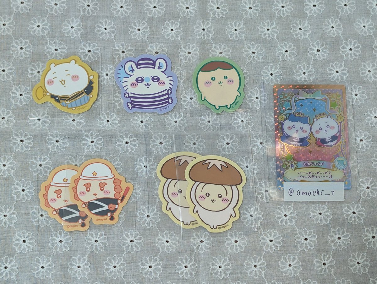 omochi__t's tweet photo. 【交換】ちいかわ ダイカットステッカー

譲：ちいかわ、うさぎ、モモンガ、くりまんじゅう、シーサー(画像1)
求：ちいかわ、ハチワレ(画像2)

ハチワレ含む郵送交換のみとなります。
検索からもお気軽にお声掛けください。よろしくお願いいたします。 https://t.co/aioPBC9vgn