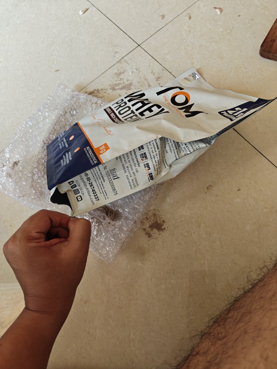 dssipun's tweet photo. @Swiggy @SwiggyCares @jagograhakjago I received a damaged/contaminated protein powder(Order #234251121812801).Your support told me to wait 6 days, which is unacceptable for a safety-related issue with a consumable. Please escalate this and process a replacement/refund immediately https://t.co/4VrO8KJYZE