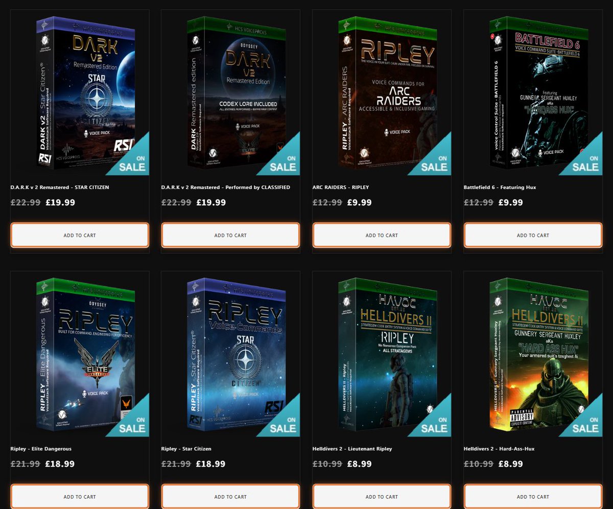 HCS VoicePacks - Voice control for games tweet media