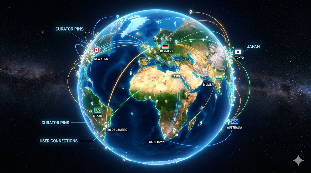 Nageshwar8959's tweet image. Global network activated! 🌐 Our Curators are connecting with countries worldwide on this glowing 3D Earth map. Check out the lines linking users across the globe! #GlobalCurators #WorldMap #Connectivity #GlobalNetwork 🌍