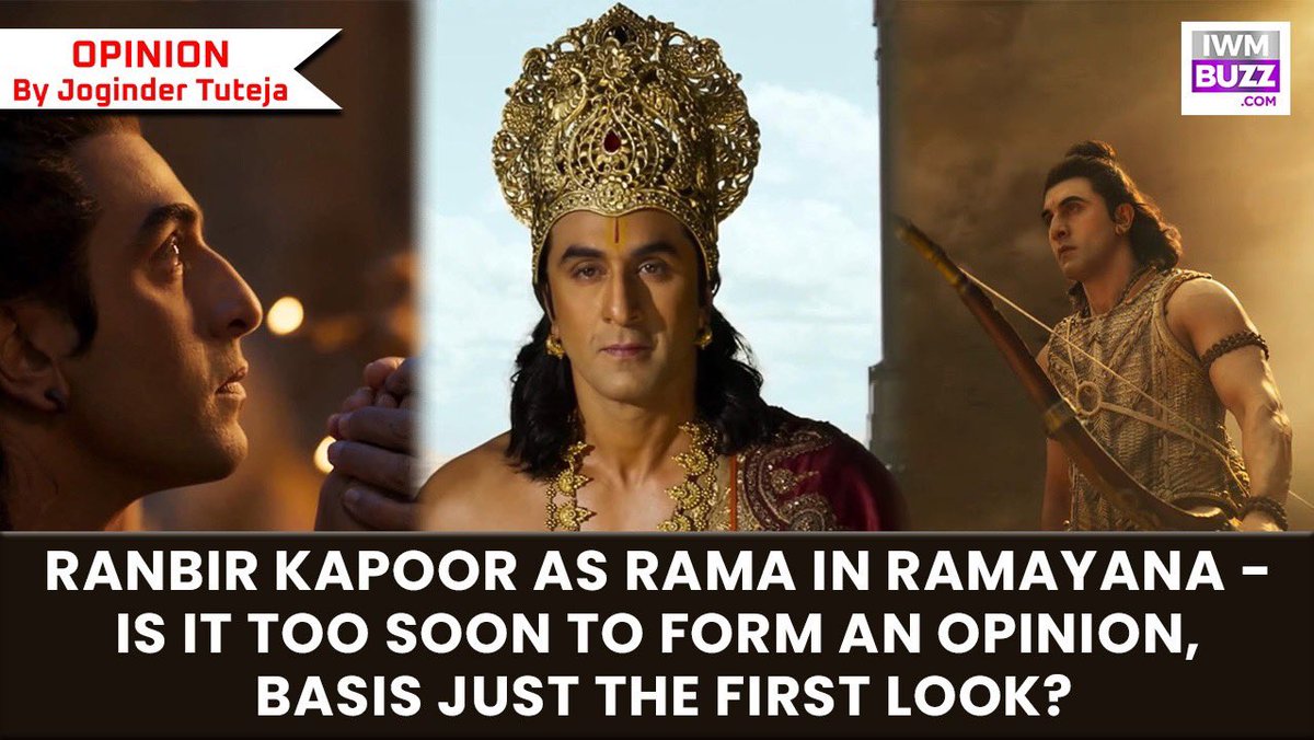 Tutejajoginder's tweet image. #RanbirKapoor as #Rama in #Ramayana – Is it too soon to form an opinion, basis just the First Look?

My column at @iwmbuzz 

iwmbuzz.com/movies/editori…