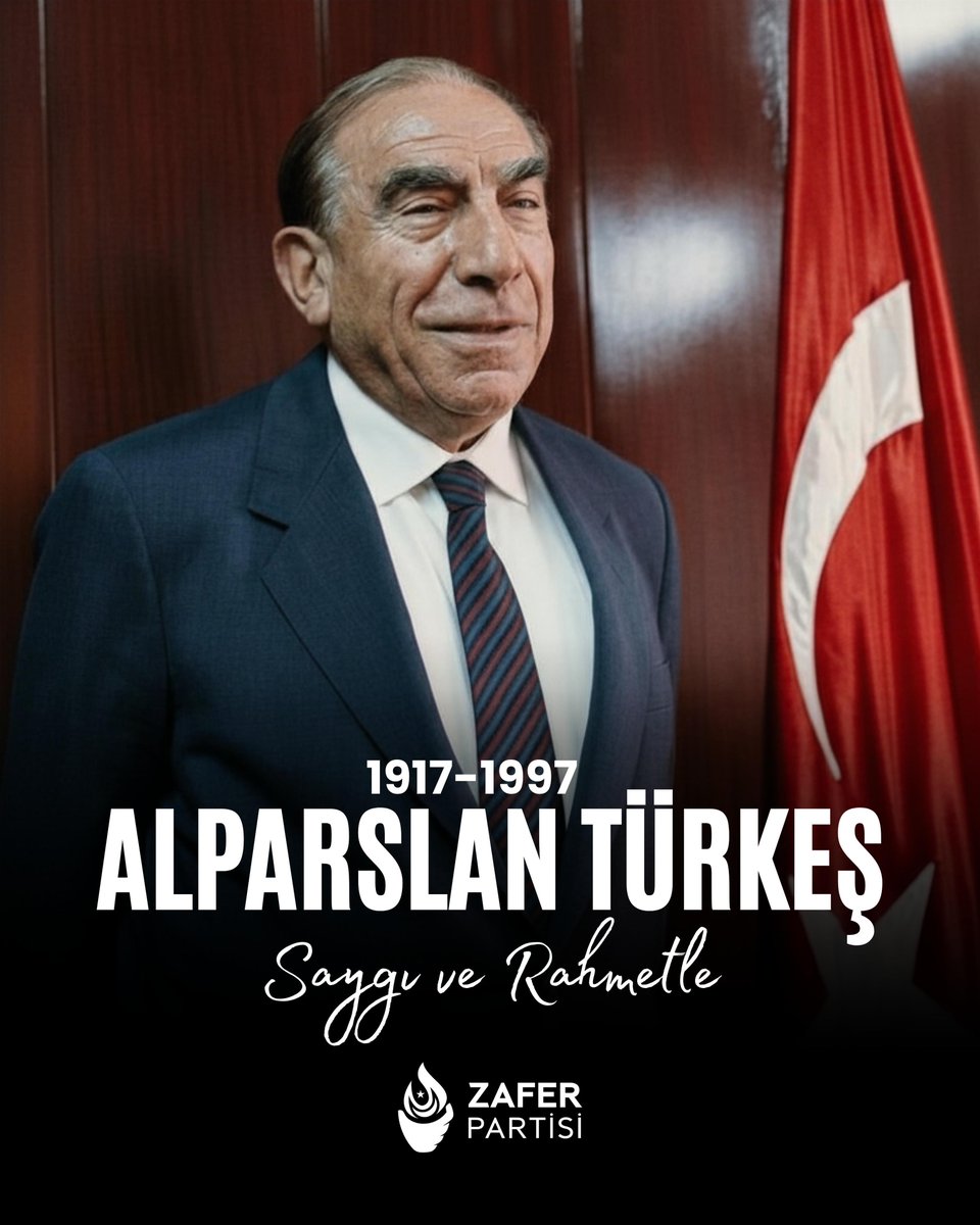 Türk milliyetçiliğinin sarsılmaz iradesi, ömrünü milletine adamış büyük dava adamı Alparslan Türkeş’i vefatının yıl dönümünde saygı ve rahmetle anıyoruz.

Ruhu şad olsun.