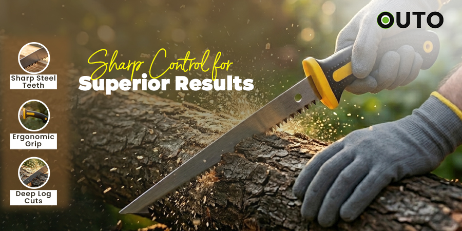 OutoOutdoor's tweet photo. Cut through every challenge with confidence The OUTO #HandSaw is built for smooth, deep cuts with sharp steel teeth, a comfortable ergonomic grip, and reliable performance that makes every task effortless. From garden branches to woodwork projects.  

Available on @amazonIN https://t.co/N4I2sAENtP