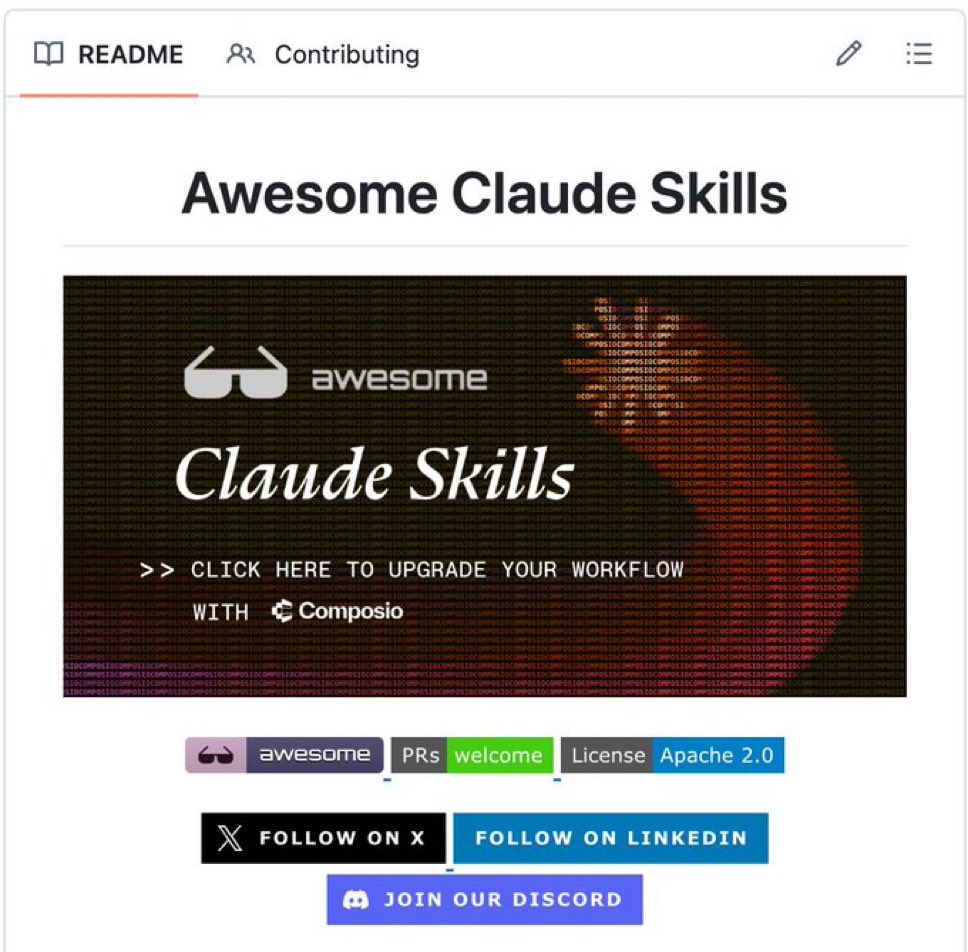 smratitiwa86867's tweet photo. Best GitHub repos for Claude Code that will 10x your next project in 2026:

1. Claude Skills
https://t.co/pT71lqbyNY

2. Claude Code Plugins + Skills
https://t.co/mwLP66RIuB

3. Awesome Claude Skills
https://t.co/7ZtY74cdr6

4. Awesome Claude Skills
https://t.co/XUAGKxzHl9

5. Repomix
https://t.co/UAlJ5qP2Jw

6. Claude Session Restore
https://t.co/gY3rAzKm7I

7. Awesome Claude Code Toolkit
https://t.co/P66zweSz1m

8. Awesome Claude Code
https://t.co/Ga3Em6dNr1

9. Claude Code Best Practice
https://t.co/Ykz1I25R1b✅

10. Superpowers
https://t.co/MjWTMDxcSP