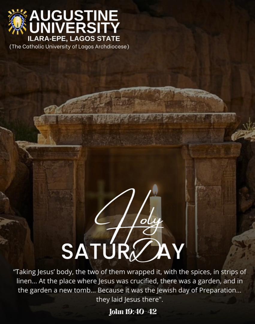augustine_uni's tweet photo. #HolySaturday https://t.co/Vflgen9zoD