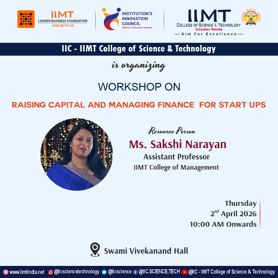 IIC IIMT Science & Technology tweet media