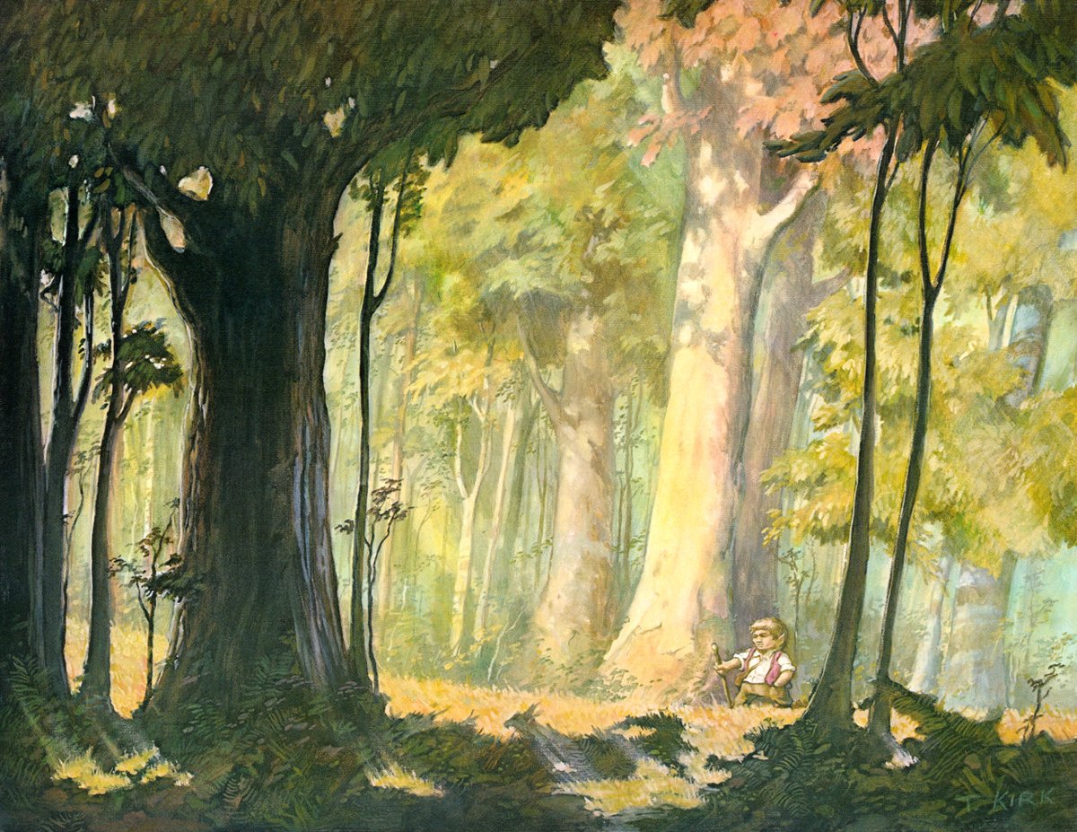 LRonLacy's tweet photo. For #APRIL 1975
‘Frodo Meditates’
Tim Kirk (b. October 30, 1947)
*The J.R.R. Tolkien Calendar 1975* (Ballantine Books) for April
#illustration #illustrationart #illustrationartists #TimKirk #JRRTolkien #TheLordOfTheRings #LOTR #Frodo https://t.co/APgsA8mCKv