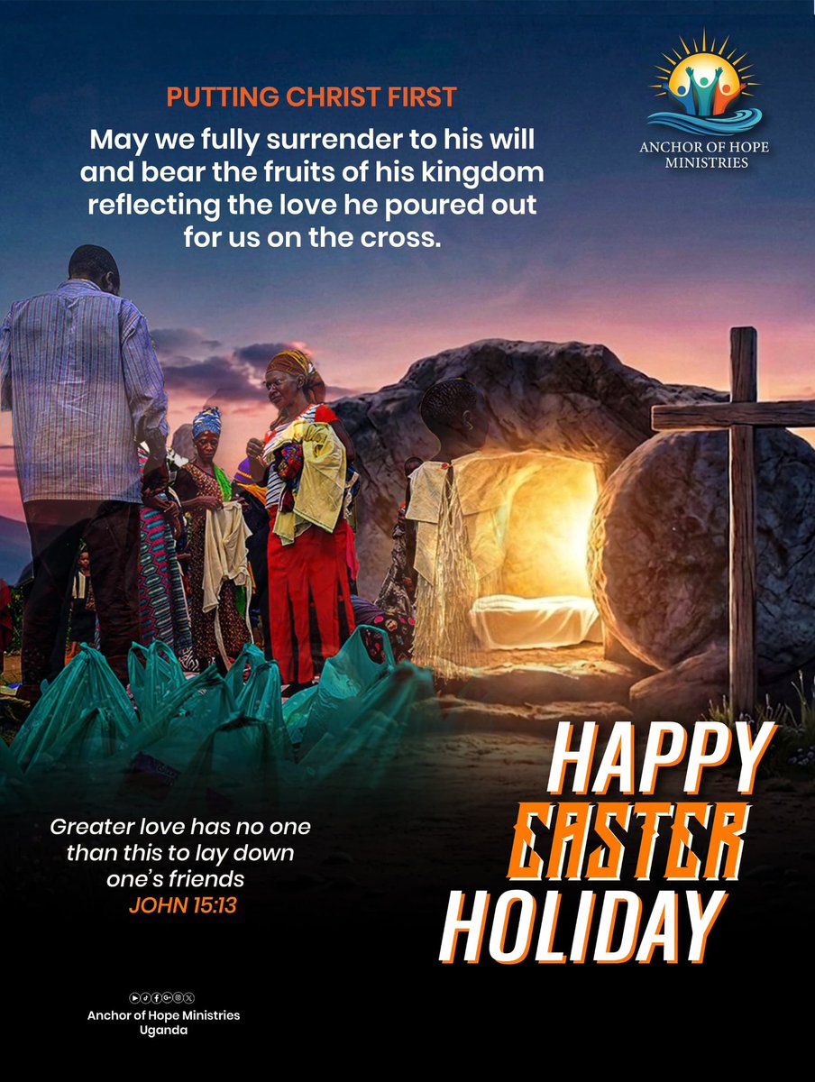Hope2transform's tweet image. Putting Christ First

This Easter, we are reminded that true love is sacrificial, life-giving, and full of grace. Jesus gave Himself for us, may we respond by surrendering to His will and bearing kingdom fruits.

John 15:13
 Happy Easter Holiday
#PuttingChristFirst #Christcentred
