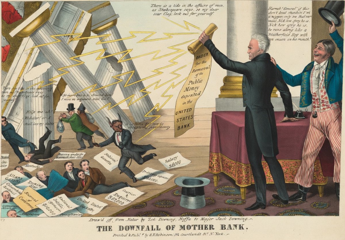 GoldSilverHQ's tweet photo. 🗓️ On this day in sound money history - April 4:

🏦🇺🇸1834: 
U.S. House votes 134-82 against rechartering the Second Bank of the United States — a major victory in Andrew Jackson’s Bank War against unaccountable central banking power.

🪙🇯🇵1871: 
Japan Mint’s inaugural ceremony opens in Osaka, launching the modern yen with standardized gold & silver coinage — modernizing the entire national system during the Meiji Restoration.