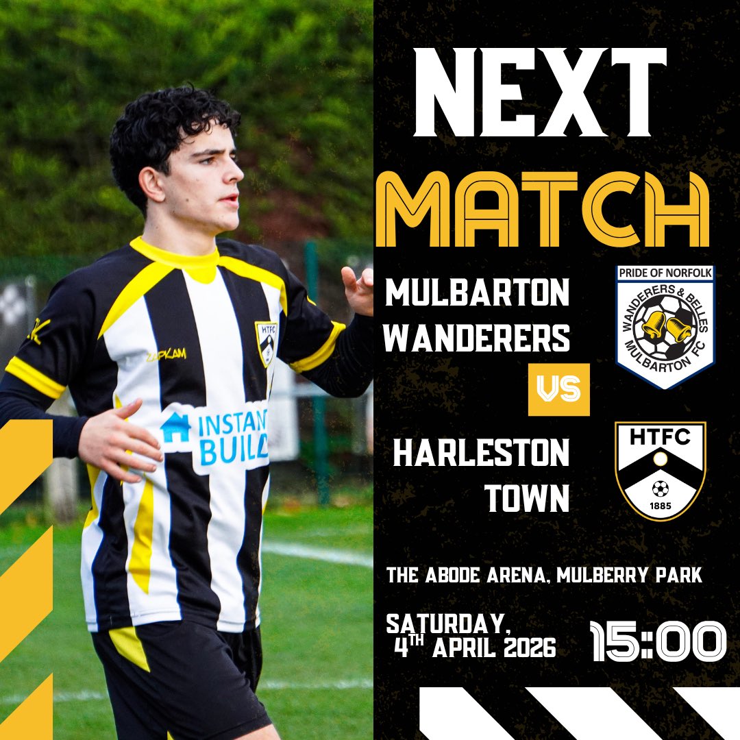 Town hit the road today as we travel to newly-crowned champions <a href="/MulbartonFC/">Mulbarton FC (Men’s)</a> in the first of our two Easter weekend fixtures.
