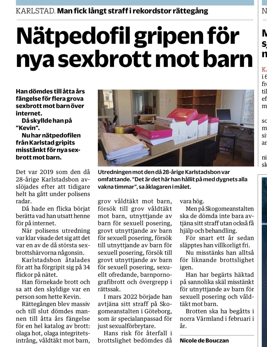 Men va fan, döms till 8 år, börjar avtjäna 2022, villkorligt för ett år sen, han satt 3 år och sen ute och kan göra samma sak igen? 

Vad håller vi på med?