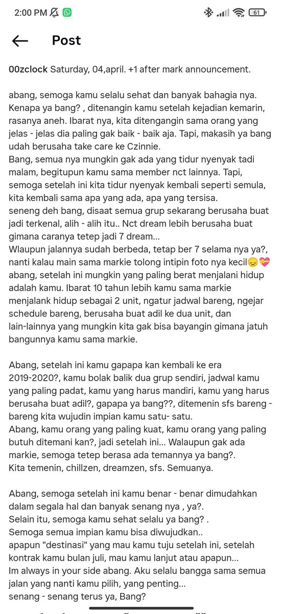 written with love 🩷. 
for my superstar, everyone called him with Haechan, or abang.